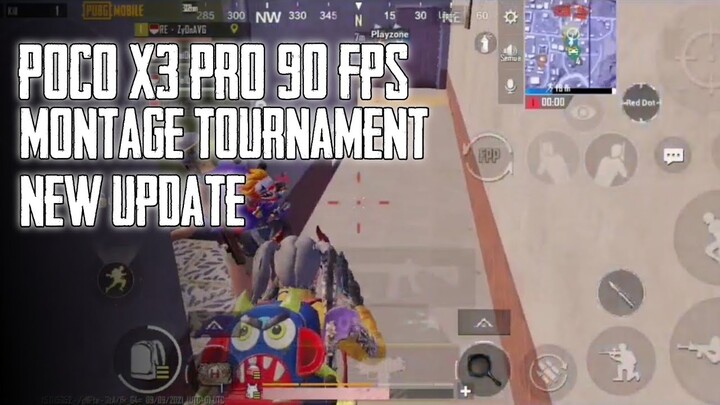 TOURNEY MODE⚡POCO X3 PRO MONTAGE TOURNAMENT | 4 FINGER + GYRO ALWAYS ON - MONTAGE PUBG