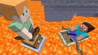 MINECRAFT แต่ ALEX VS STEAVE PART 4 โดย BORIS CRAFT อย่าเป็นเพื่อนกัน