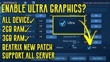 Turn On Ultra Graphics In Mobile Legends -  How To enable Ultra in Ml - beatrix patch