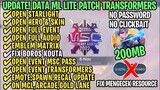 Data ML Lite Full Event 200Mb Patch Transformers | ML Lite | Cara Mengatasi Lag & Patah Patah ML