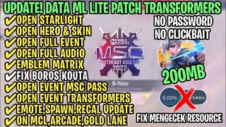 Data ML Lite Full Event 200Mb Patch Transformers | ML Lite | Cara Mengatasi Lag & Patah Patah ML