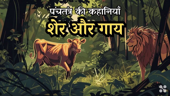 पंचतंत्र की कहानियाँ - शेर और गाय | हिंदी कहानियां | हिंदी कहानी | #SherAndGaay #HindiKahaniyan