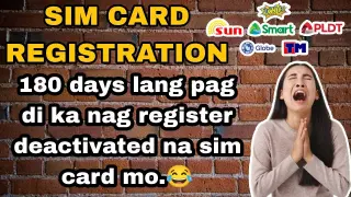 Paano mag register ng sim card sa smart/tnt/sun tm/globe/dito sim subscribers?