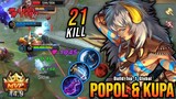 21 Kills!! Popol and Kupa Critical Damage (ONE HIT BUILD) - Build Top 1 Global Popol and Kupa ~ MLBB