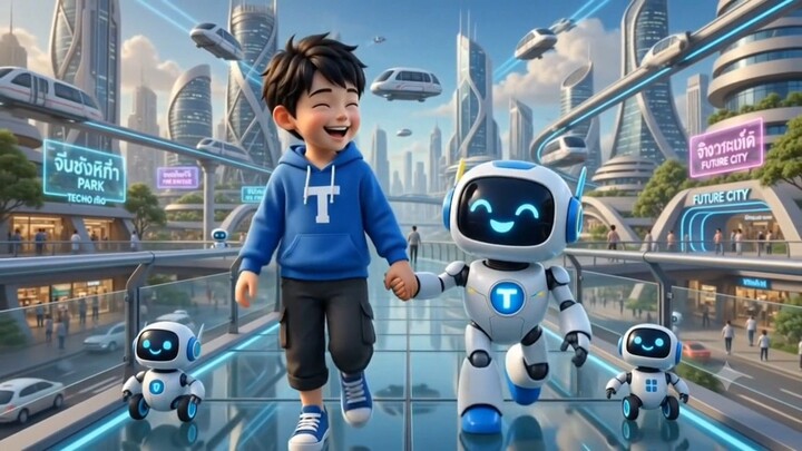 เด็กชายทำชาวชนบทบ้านนอกกับคู่หูคู่ใจ robot AI ติดตามชมเร็วๆนี้
