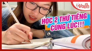 Khánh Vy học tiếng Anh và tiếng Hàn như thế nào? | Vlog nói 3 thứ tiếng VyVocab Ep.65