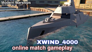 Modern Warships: online match XWIND_4000 in action.