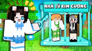 Mèo Simmy Thử Thách 24H Vượt Ngục "NHÀ TÙ TOÀN MÀU XANH" Trong Minecraft