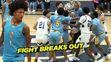 Mikey Williams Game Gets SUPER HEATED!! Teammates Stands Up For Each Other