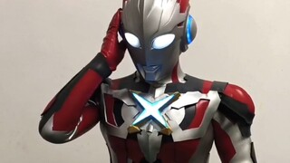 Ultraman X leather suit try on
