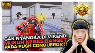 SOLO SQUAD DI VIKENDI ?? GAK NYANGKA MUSUHNYA KERAS BANGET , PADA PUSH RANK CONQUEROR - PUBG MOBILE