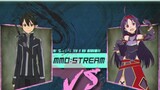 หลบอาร์ออนไลน์ Black Swordsman VS Absolute Sword Kirito Yuki vs. Strongest Swordsman