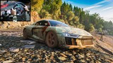 Rebuilding A Audi R8 V10 Plus - Forza Horizon 4 (Steering Wheel + Shifter) Gameplay