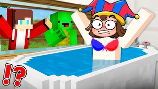 JJ and Mikey PRANKED POMNI in Minecraft Challenge - Maizen AMAZING DIGITAL CIRCUS