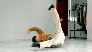 Entry-level hip-hop dance windmill tutorial