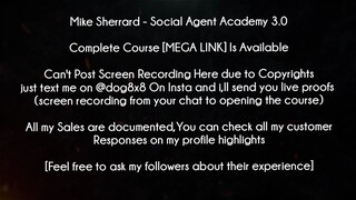 Mike Sherrard Course Social Agent Academy 3.0 download
