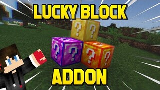 Lucky Block Addon in Minecraft P.E. ( Bedrock ) | 1.16.4+ | Very Useful!