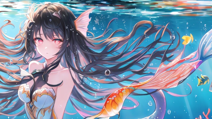 [AI Painting] Mermaid Special—Graceful as a startled swan, graceful as a swimming dragon