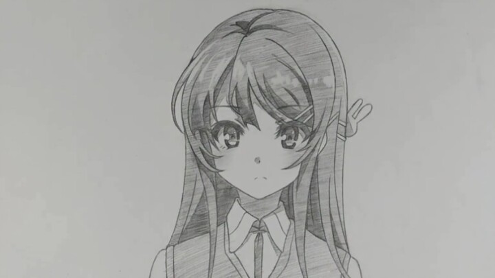 (Hand-drawn) Teach you how to draw Sakurajima Mai~