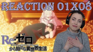 Re:Zero  S1 E08 - "I Cried, Cried My Lungs Out, and Stopped Crying" Reaction