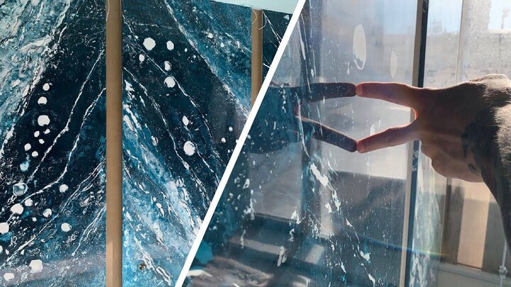 Venetian Plaster Challenge ⚡Following the marble walls, we tried the frozen lake Baikal!