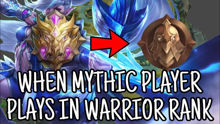 WHEN MYTHIC PLAYER PLAYS IN WARRIOR RANK #1 | EASY SAVAGE AND EASY LEGENDARY?