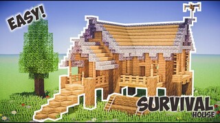 Cara Membuat Rumah Kayu Sederhana ! || Minecraft Medieval Pt.1