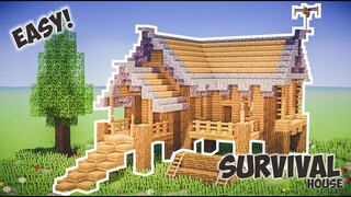 Cara Membuat Rumah Kayu Sederhana ! || Minecraft Medieval Pt.1