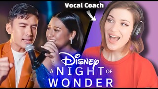 Vocal Coach Reaction to Morissette Amon and Christian Bautista / A Night of Wonder with Disney