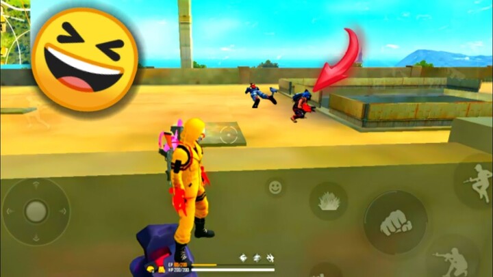 FREE FIRE Momen Lucu #15 - Trik Mudah Cyduk kang ngendog di atas factory