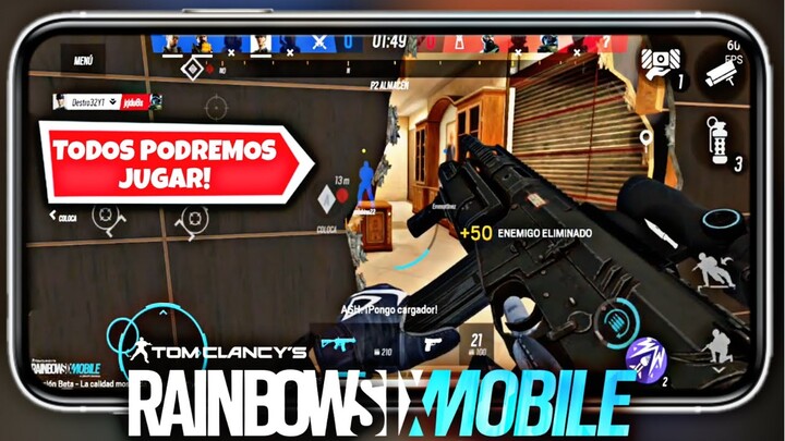 MUY BUENAS NOTICIAS TODOS PODREMOS JUGAR LA BETA DE RAINBOW SIX MOBILE