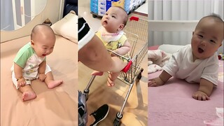 The Most Funny moments | Funny reaction adorable cute baby laughing happy - compilation baby video