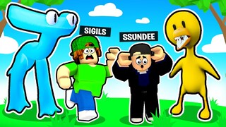 Escaping Rainbow Friends CHAPTER 2 in Roblox