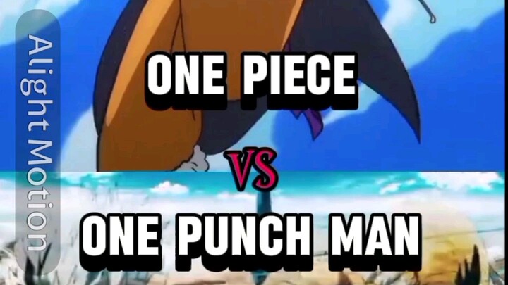 one piece vs one punch man (writting)