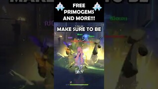 FREE Primogems and MORE - Special Program Announcement for Genshin Impact #shorts #genshinimpact