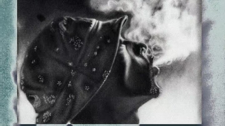 just smoke Inverted using charcoal pencil
