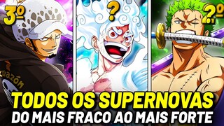 NÍVEIS DE PODERES DE TODOS OS SUPERNOVAS EM ONE PIECE