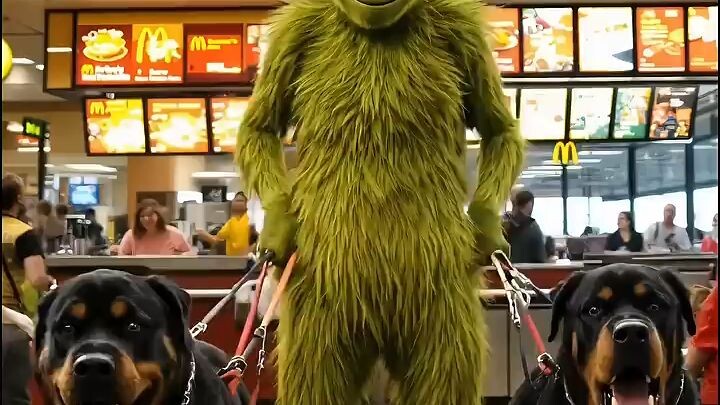 POV you just walked into Grinchdonalds😶‍🌫️