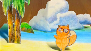 Little Fox Hawaiian Hula Dance Stop Motion Animation