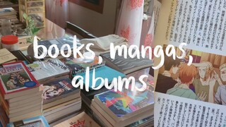 📚 cleaning and rearranging books, mangas, albums, etc. + [given] anime fanbook unboxing