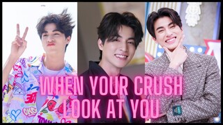 Gulf Kanawut Cute Moments - When your crush look at you