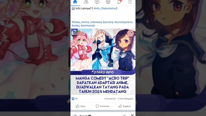 Manga Acro Trip Mendapatkan Adaptasi Anime - Anime Info