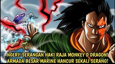 AKHIRNYA HAKI RAJA DRAGON DIPERLIHATKAN DI EGGHEAD! HANCURKAN ARMADA KAPAL MARINE! ONE PIECE