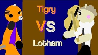 Battle of The Big Cats (Tigry vs Lotham) - Stick Nodes Roblox Piggy