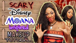 HALLOWEEN: Scary Disney Moana Inspired Makeup Tutorial