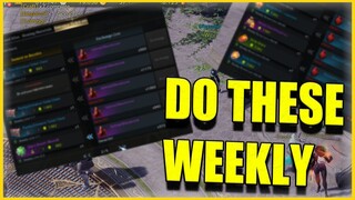 LOSTARK Weekly Item CHECKLIST! 9 Weekly item to do!