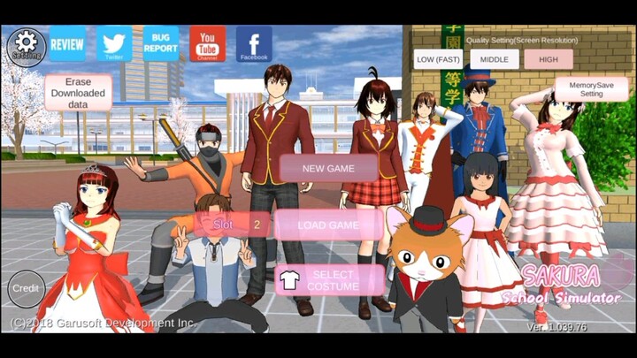 Sakura school simulator||review bangunan{my frist video}🐰☄️
