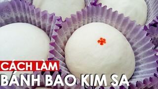 Cách làm bánh bao kim sa | How to make liu sha bao | Ăn Liền TV