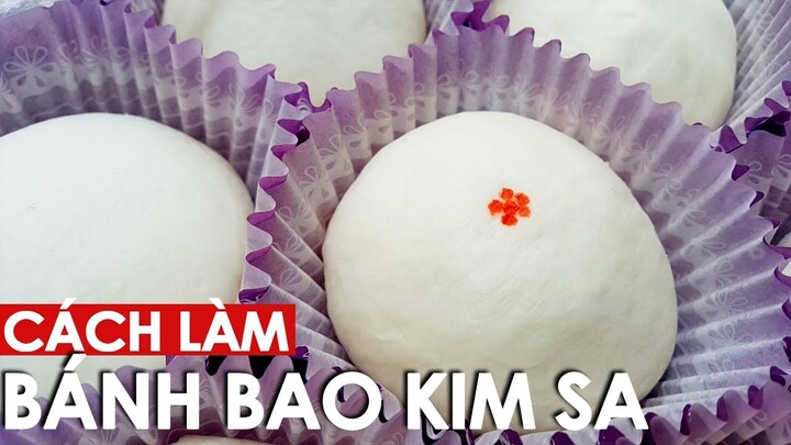 Cách làm bánh bao kim sa | How to make liu sha bao | Ăn Liền TV