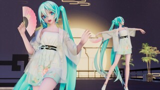 【YYB式初音】金秋十月的花月成双~（布料双马尾加倍丝滑）